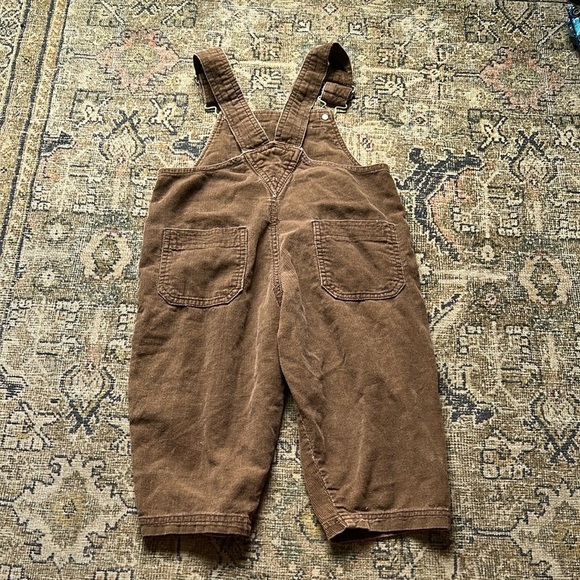Bugle Boy Sport Fishing Corduroy Brown Kids Overalls - Picture 6 of 6